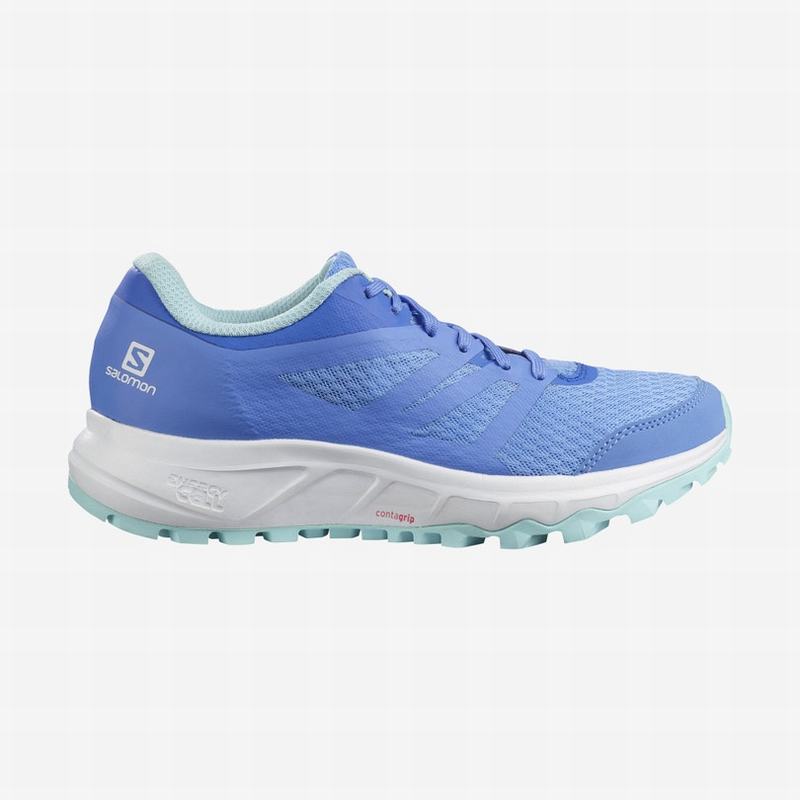 SALOMON TRAILSTER 2 Philippines - Women's Trail Running Shoes - Blue/White | 456902-MSF